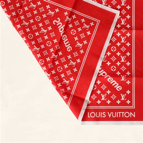 red louis vuitton supreme bandana|Louis Vuitton jason mask.